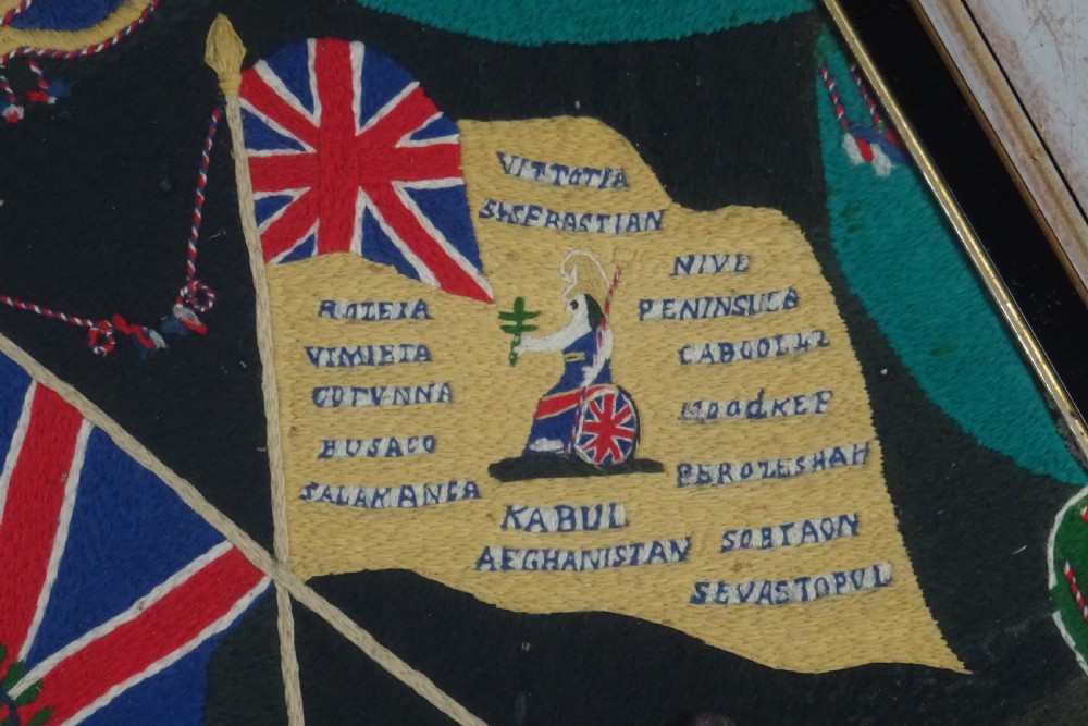 Pair of Victorian Military Woolworks, Norfolk Regiment View VII