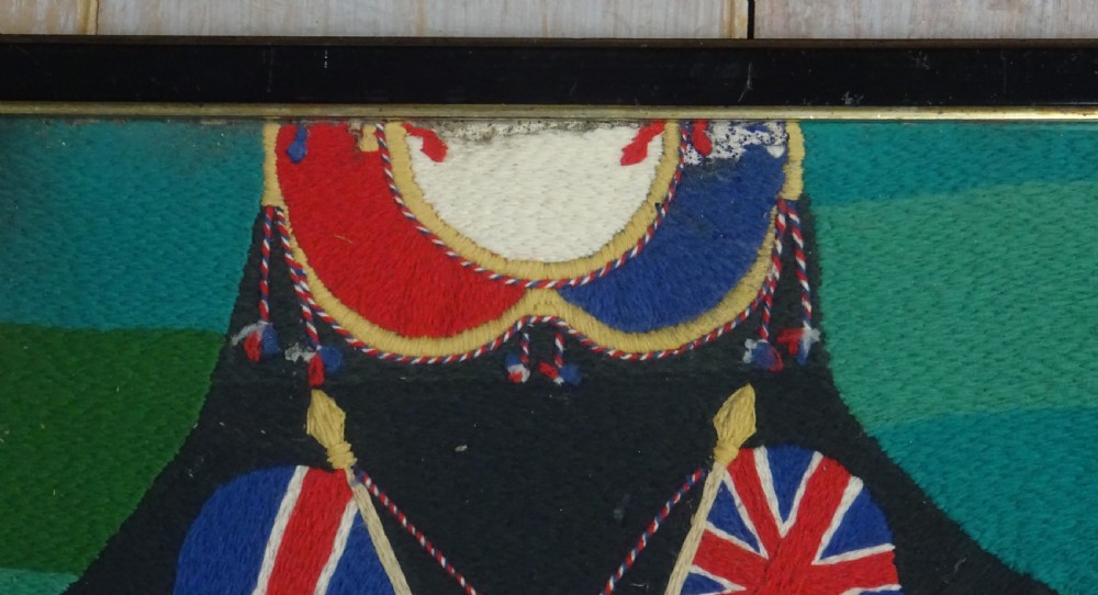 Pair of Victorian Military Woolworks, Norfolk Regiment View XI