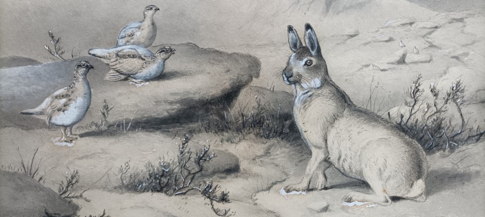 Edward Neale framed pencil / watercolour mixed media picture View II