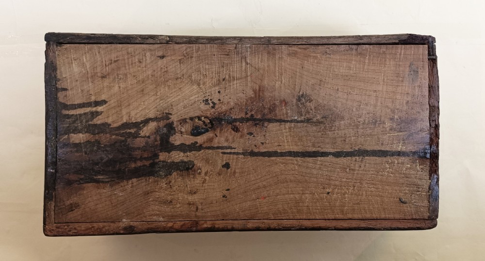 Antique Elm Bible Box View XI