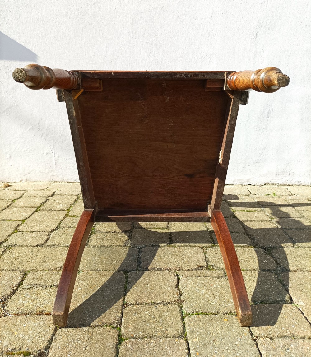 Country Oak Late George III Open Armchair View V