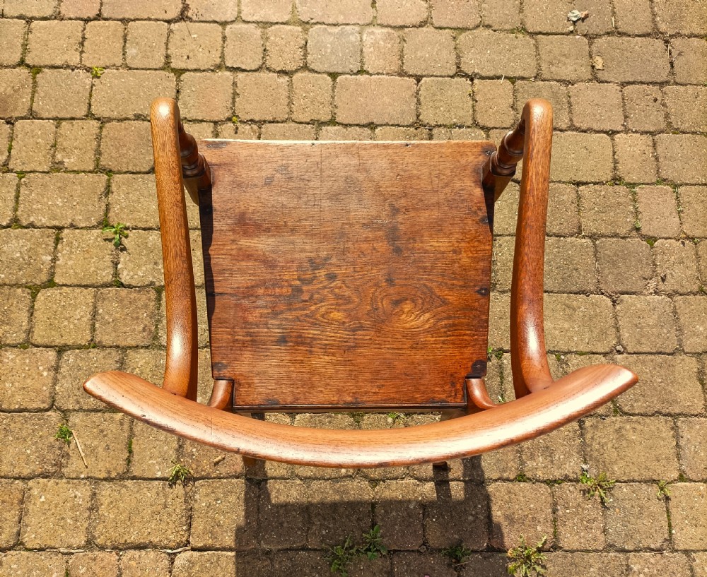 Country Oak Late George III Open Armchair View VI