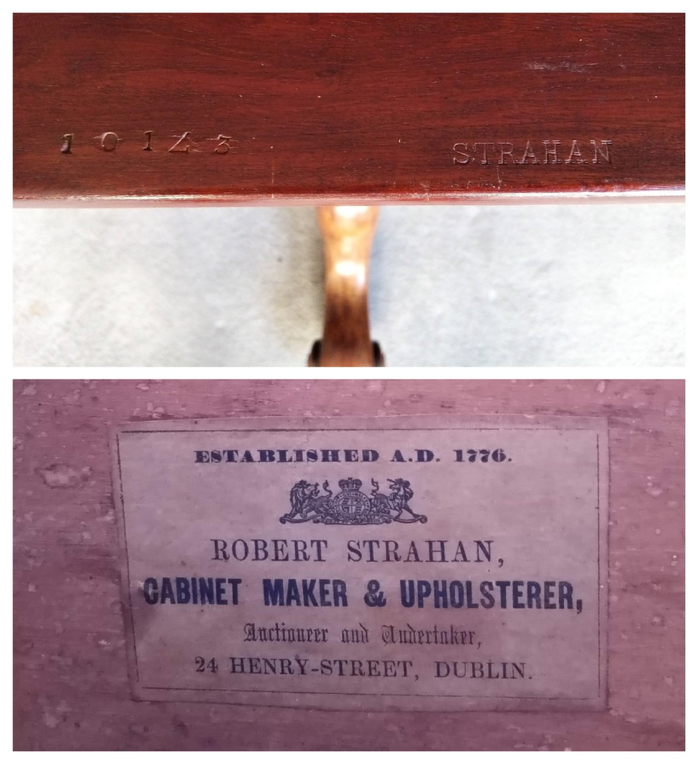 Irish Rosewood Breakfast Table by Robert Strahan Dublin View VI