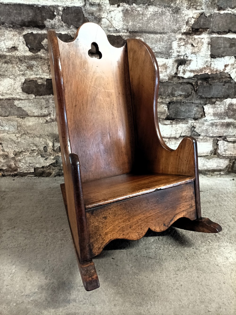 Georgian Mahogany Child's Rocking Chair