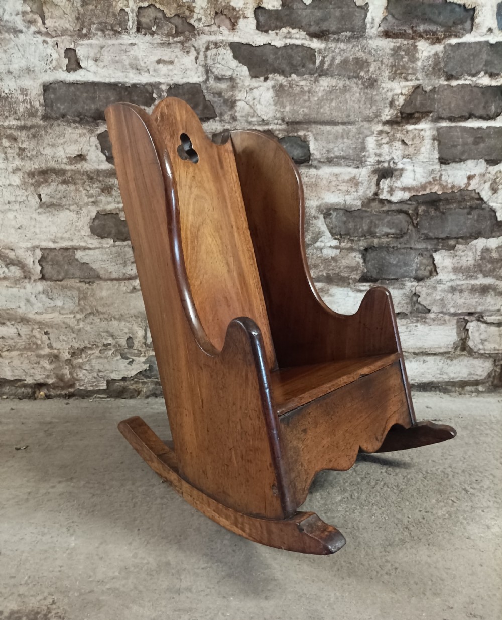 Georgian Mahogany Child's Rocking Chair View III