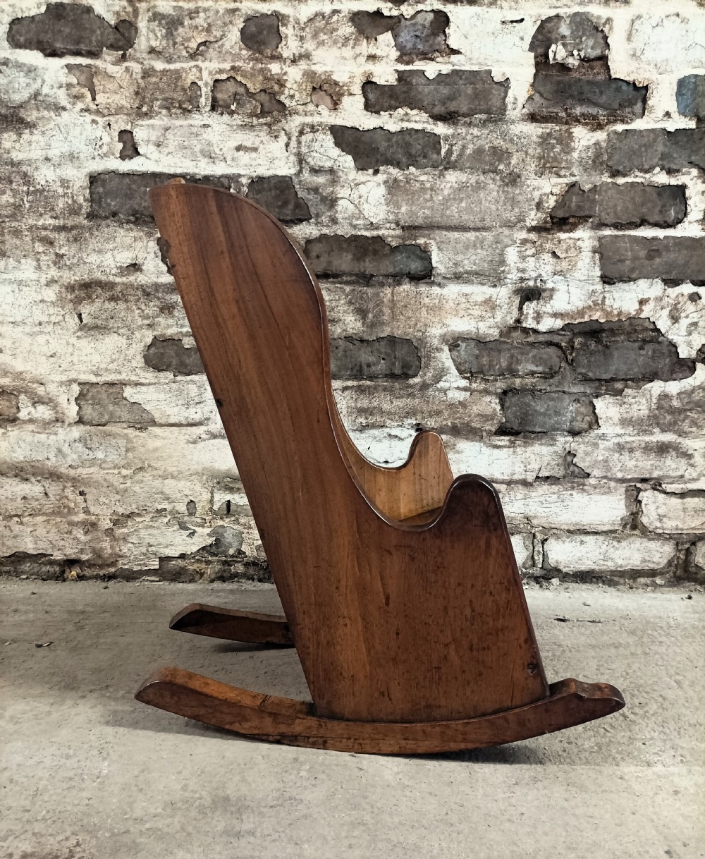 Georgian Mahogany Child's Rocking Chair View IV