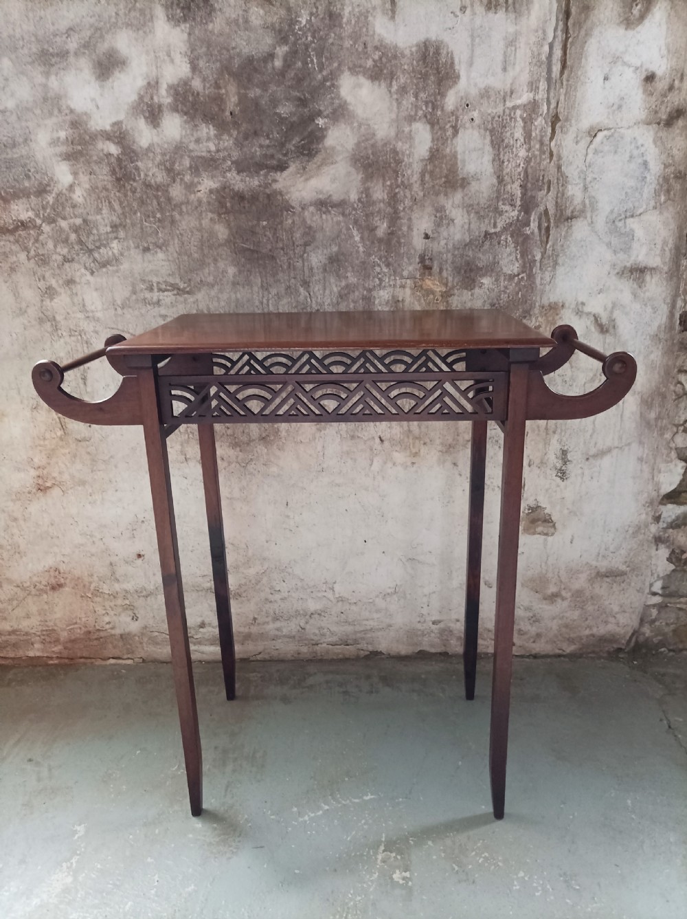 Antique Mahogany Small Wash Stand Table View IV