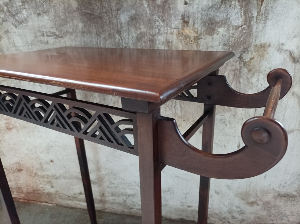 Antique Mahogany Small Wash Stand Table View V