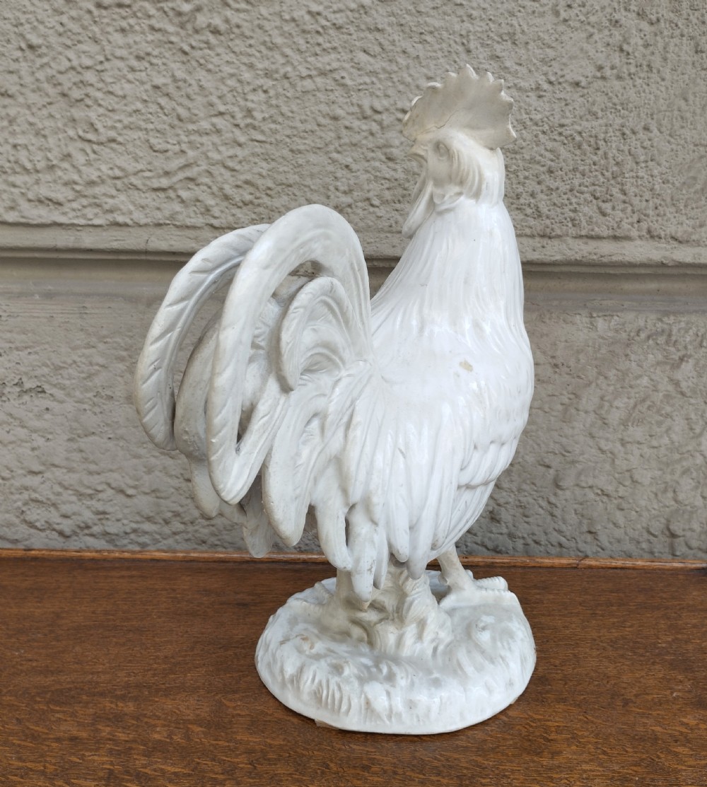 Antique Vienna Porcelain Rooster  View IV