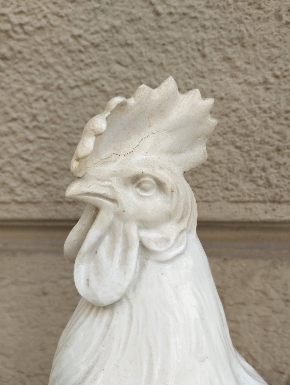 Antique Vienna Porcelain Rooster  View V