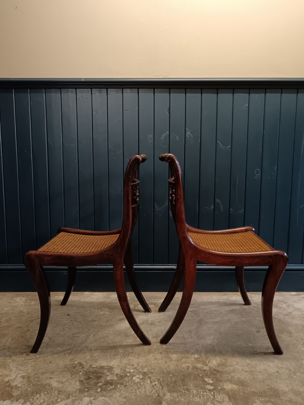 Pair of early 19thC Regency Side Chairs View VI