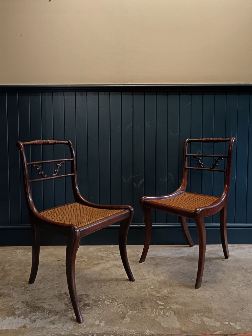 Pair of early 19thC Regency Side Chairs View II