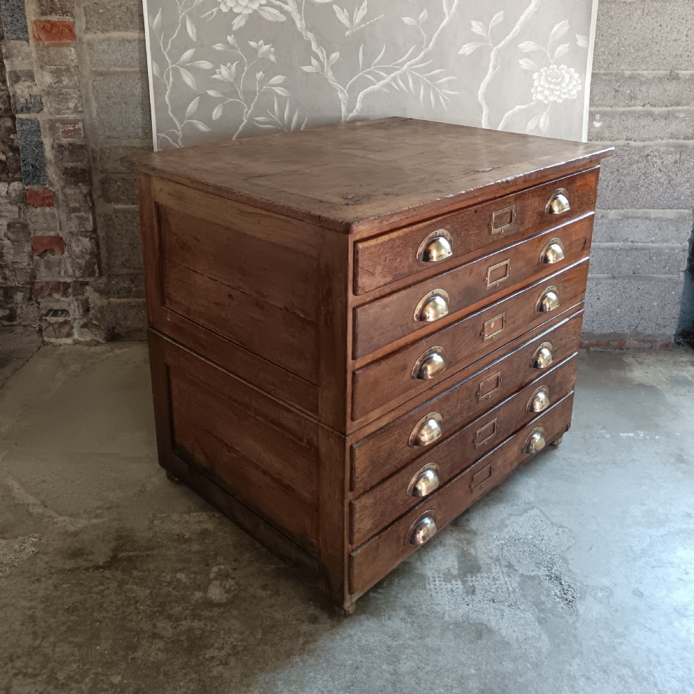 Antique Collector or Architect Plan Chest 1920 View VI
