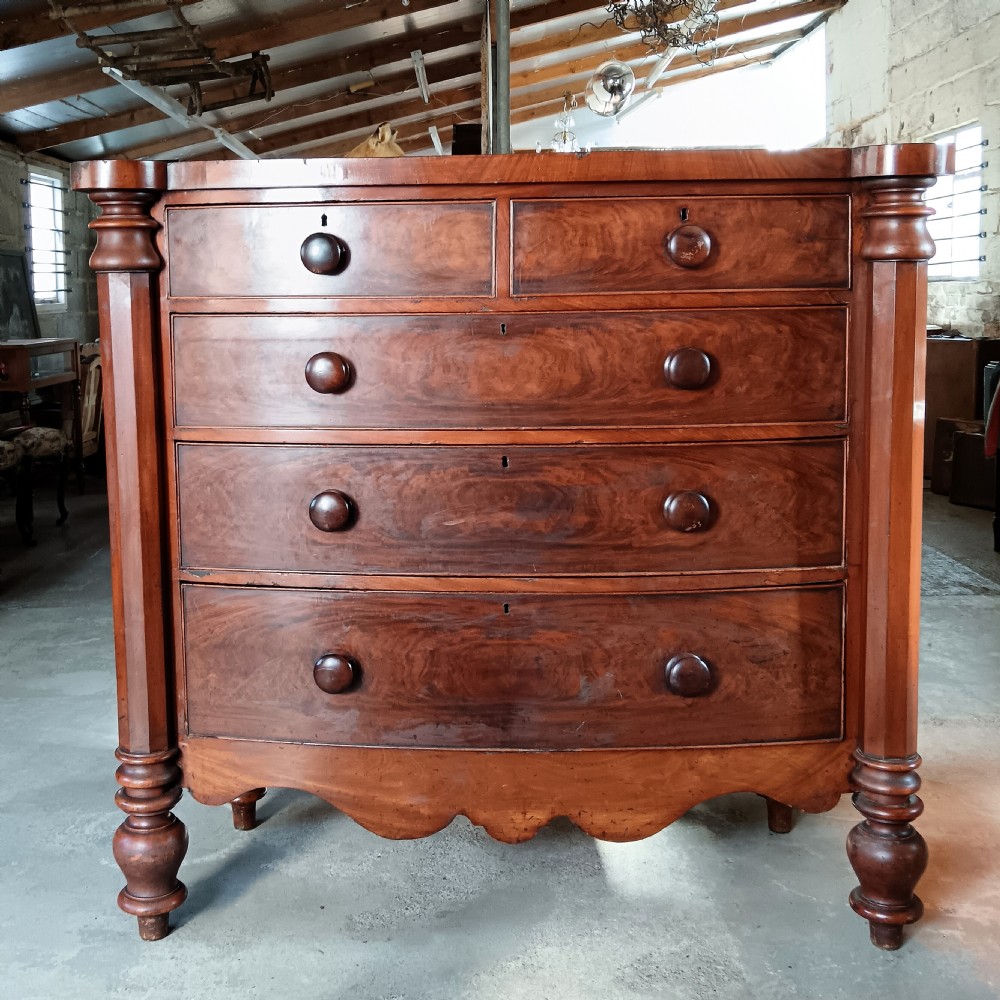 Victorian Grand Tall Scottish Chest of Drawers