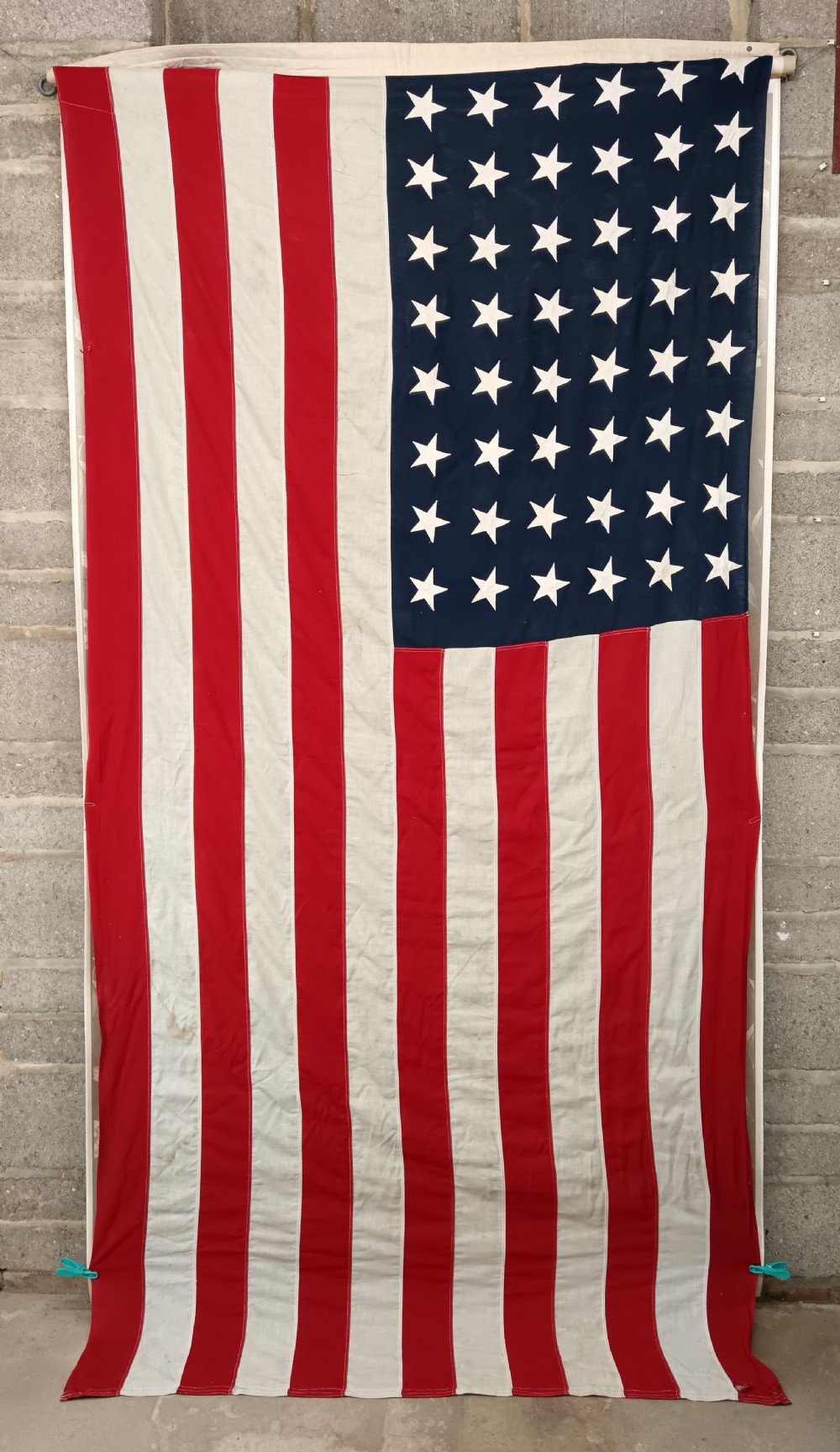 Large WWII American USA flag 48 States
