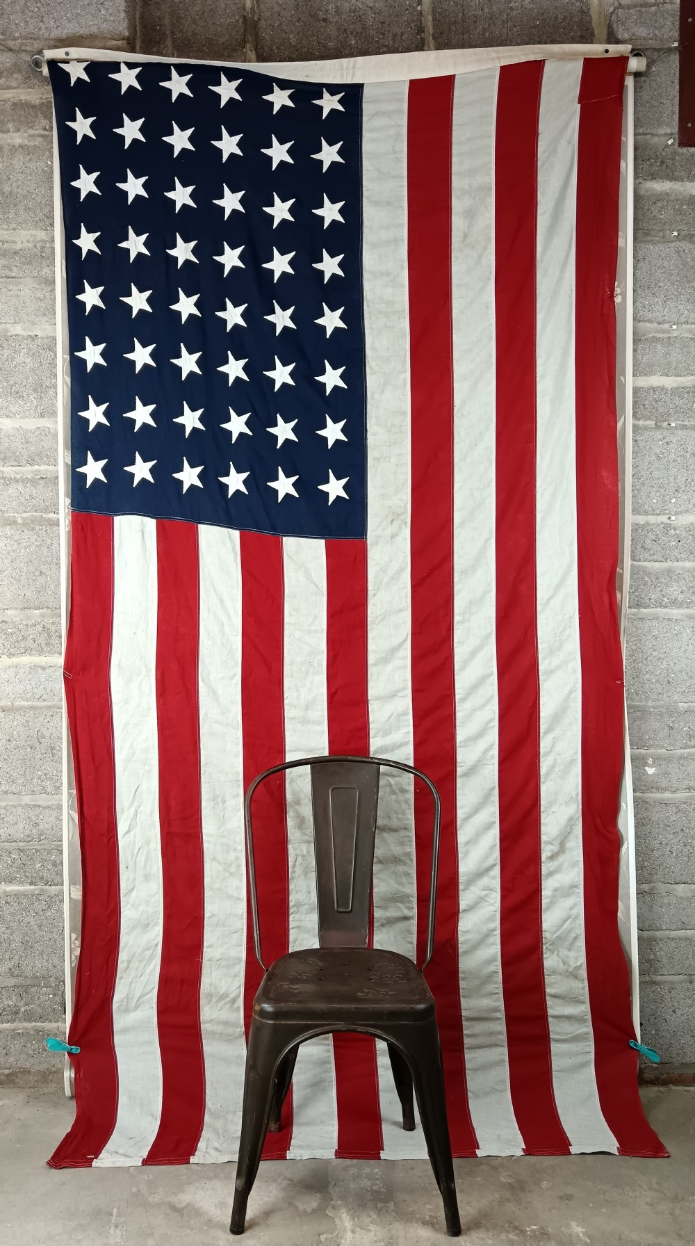 Large WWII American USA flag 48 States View IV