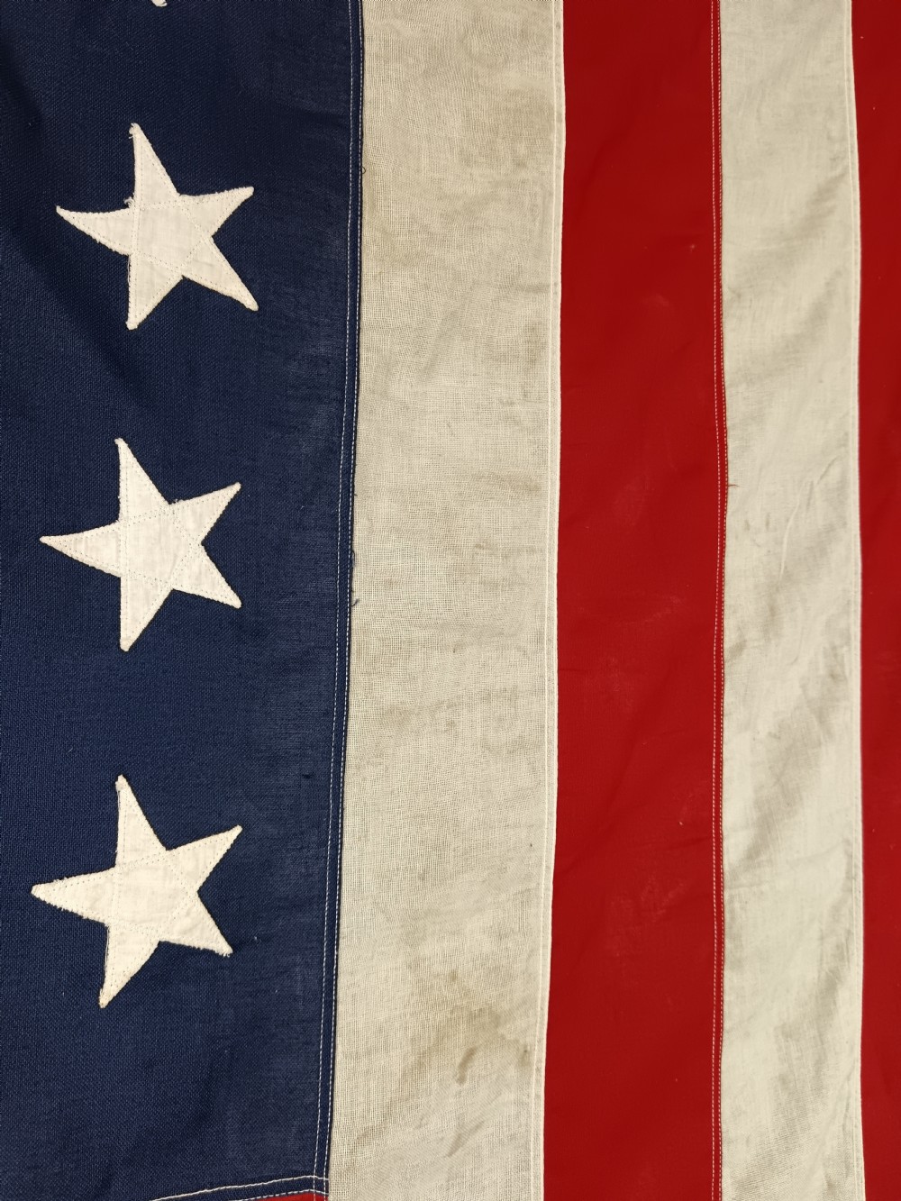 Large WWII American USA flag 48 States View V