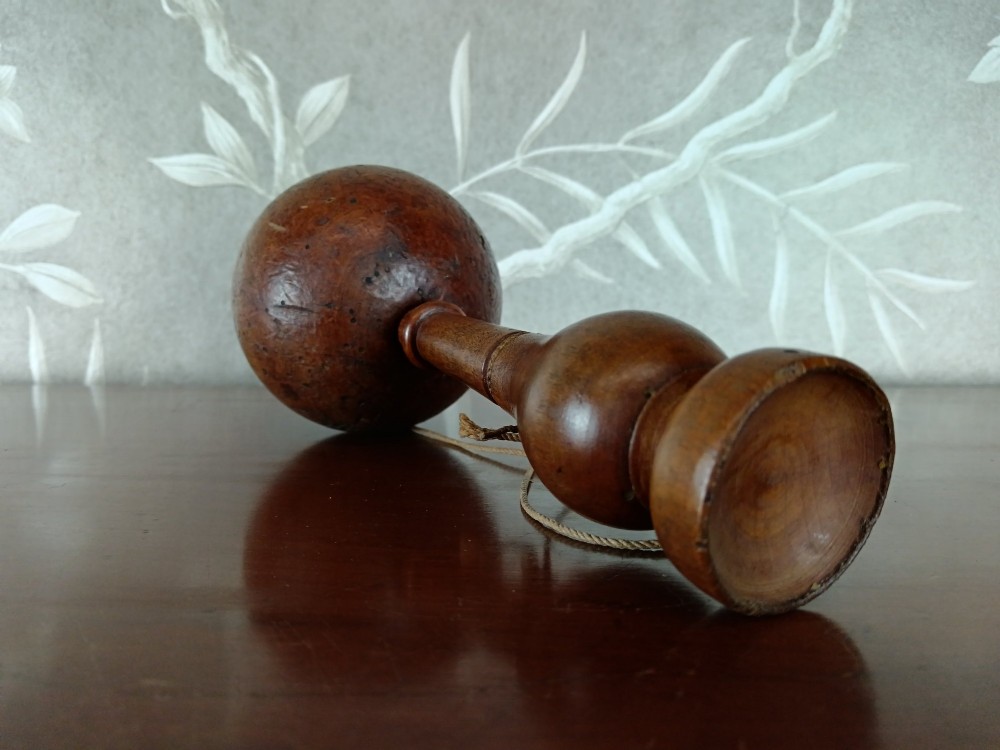 Antique wooden Bilboquet Ball & Cup Game View VII