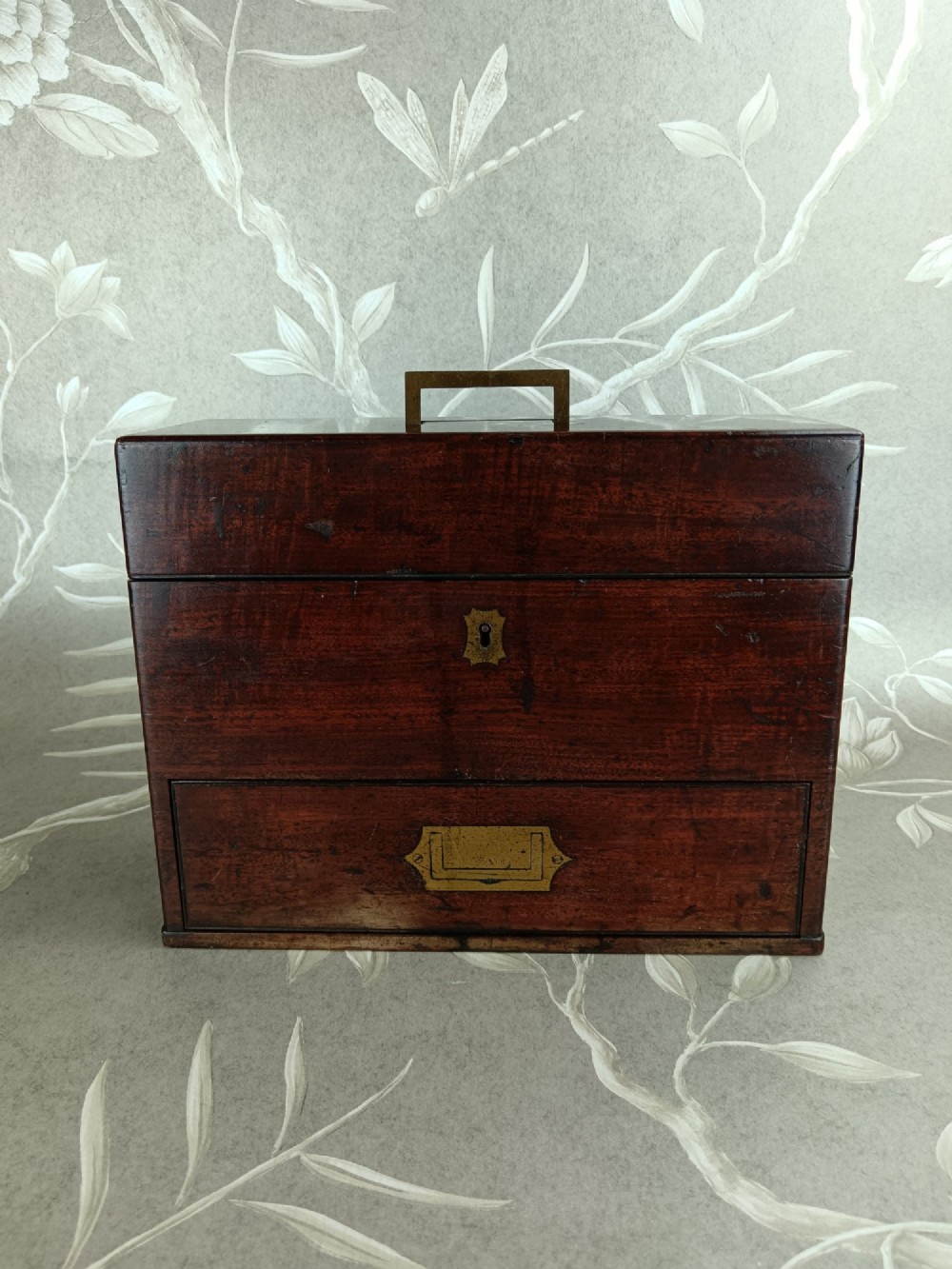 Fine Georgian Mahogany Campaign Travelling Apothecary Chest View VII