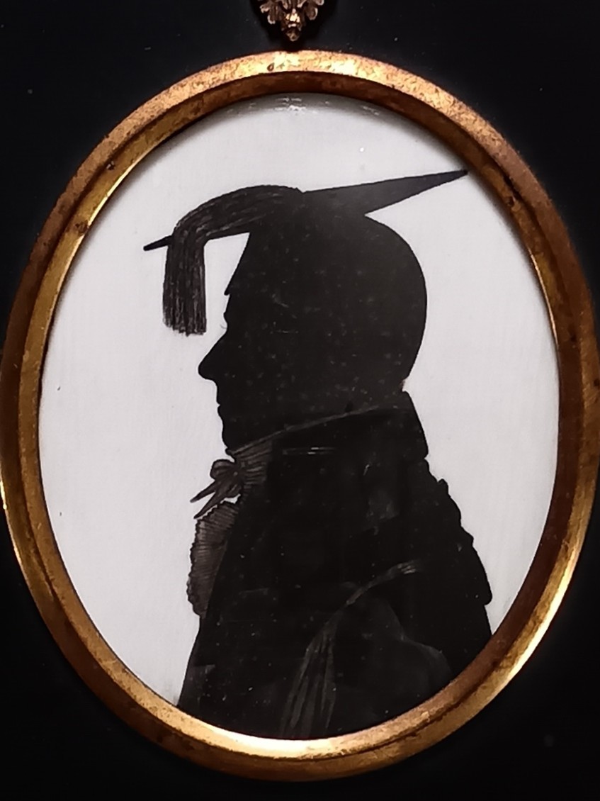 C.19th Silhouette Portrait of a Gentleman wearing a Mortarboard View II