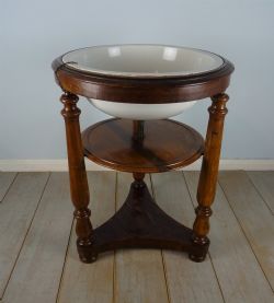 C19TH MILITARY CAMPAIGN MAHOGANY WASHSTAND
