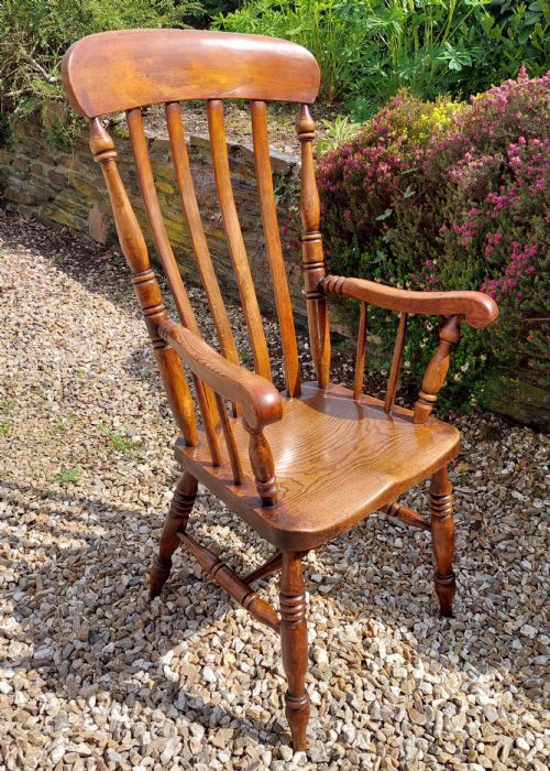 19th century lath back windsor chair
