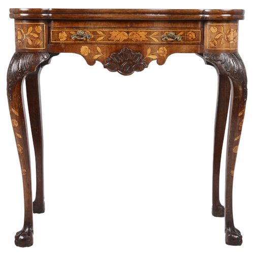18TH CENTURY DUTCH MARQUETRY INLAID CARD TABLE - ADDITIONAL PHOTO 1