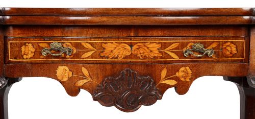 18TH CENTURY DUTCH MARQUETRY INLAID CARD TABLE - ADDITIONAL PHOTO 6