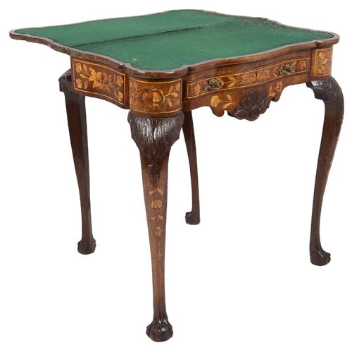 18TH CENTURY DUTCH MARQUETRY INLAID CARD TABLE - ADDITIONAL PHOTO 7