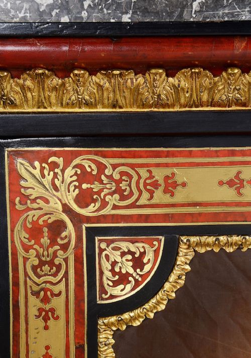 PAIR OF LOUIS XVI STYLE BOULLE SIDE CABINETS - ADDITIONAL PHOTO 1