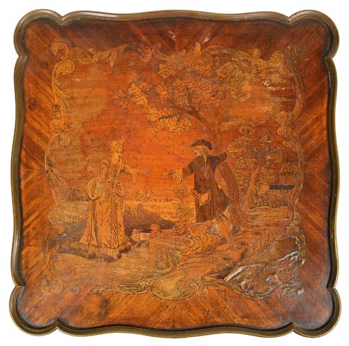 LOUIS XVI STYLE SIDE TABLE CIRCA 1880 - ADDITIONAL PHOTO 2