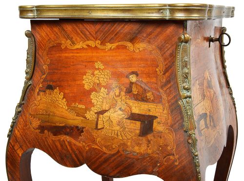 LOUIS XVI STYLE SIDE TABLE CIRCA 1880 - ADDITIONAL PHOTO 3