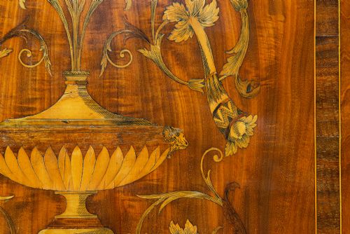 FINE GEORGIAN MAHOGANY INLAID LIBRARY BOOKCASE CIRCA 1800 - ADDITIONAL PHOTO 17