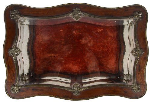 FRENCH 19TH CENTURY MAHOGANY DISPLAY CABINET - ADDITIONAL PHOTO 2