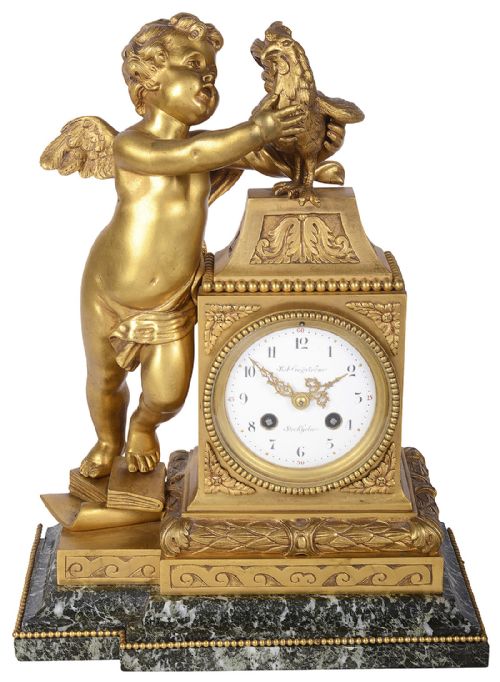 FRENCH CLASSICAL MANTEL CLOCK CIRCA 1880