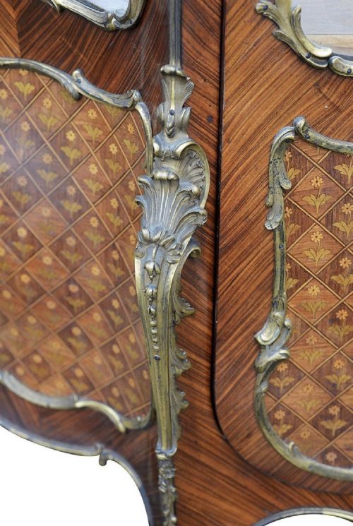 FRENCH LINKE INFLUENCED VITRINE 19TH CENTURY - ADDITIONAL PHOTO 1