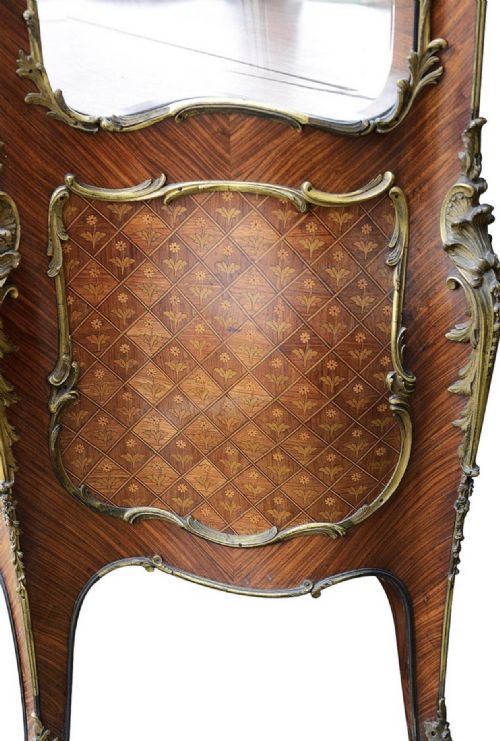 FRENCH LINKE INFLUENCED VITRINE 19TH CENTURY - ADDITIONAL PHOTO 2