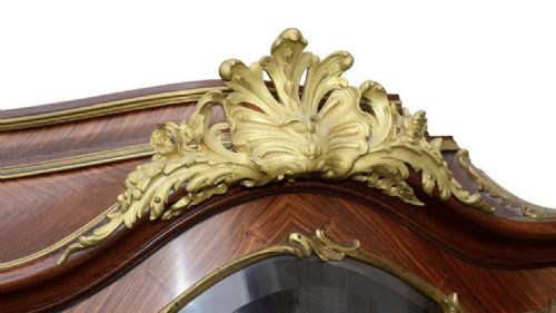 FRENCH LINKE INFLUENCED VITRINE 19TH CENTURY - ADDITIONAL PHOTO 4