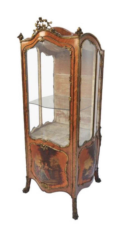 19TH CENTURY SEDAN STYLE VITRINE