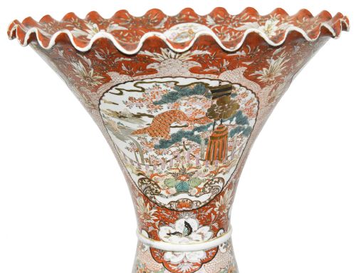 LARGE PAIR JAPANESE KUTANI VASES CIRCA 1900 54 - ADDITIONAL PHOTO 1