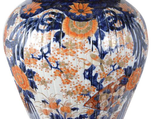 LARGE 19TH CENTURY JAPANESE IMARI VASE ON STAND 45 - ADDITIONAL PHOTO 7