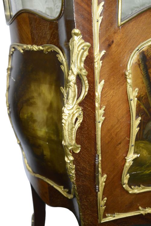 19TH CENTURY FRENCH VERNI MARTIN VITRINE - ADDITIONAL PHOTO 4