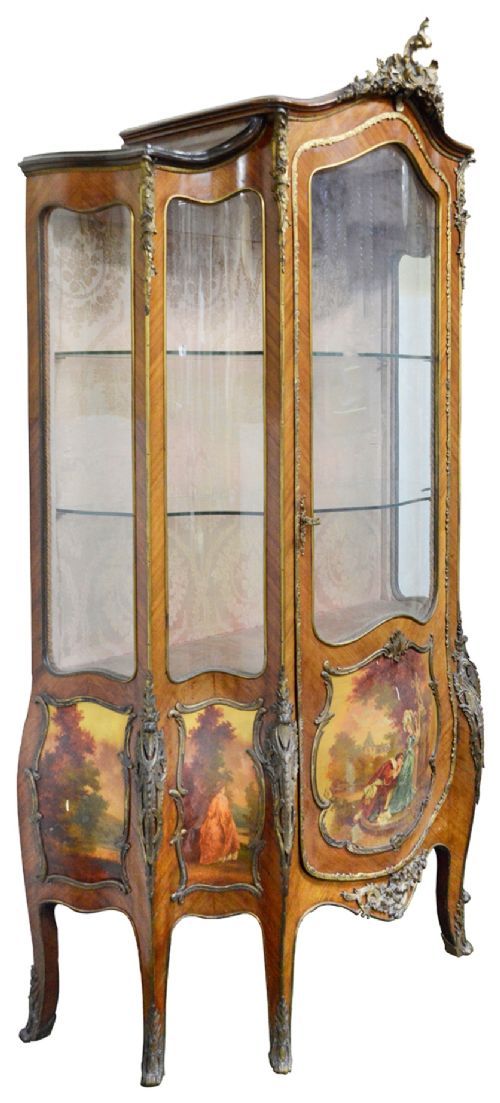 LOUIS XVI STYLE VERNI MARTIN VITRINE CIRCA 1890
