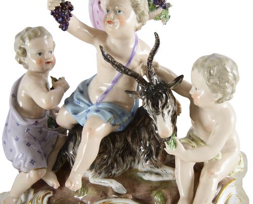 MEISSEN SET OF THE FOUR SEASONS PORCELAIN FIGURES 19TH CENTURY - ADDITIONAL PHOTO 3