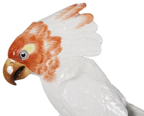 PAIR 19TH CENTURY MEISSEN PORCELAIN COCKATOOS - ADDITIONAL PHOTO 6