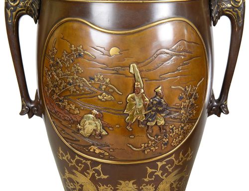 TWO MIYAO BRONZE VASES - ADDITIONAL PHOTO 2