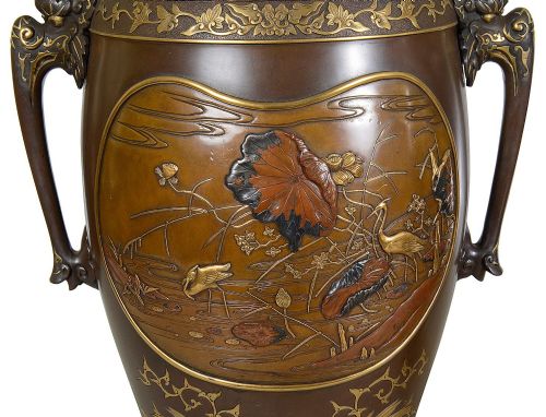 TWO MIYAO BRONZE VASES - ADDITIONAL PHOTO 7