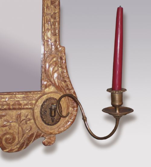 GEORGE II PERIOD GILT GESSO MIRROR - ADDITIONAL PHOTO 2