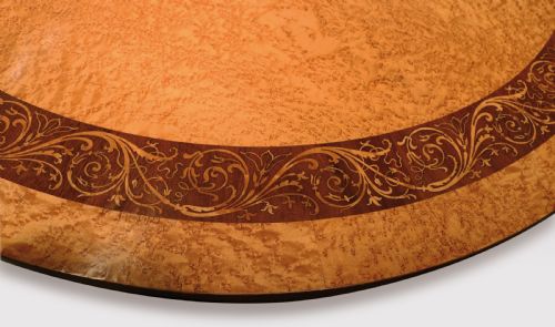 A FINE MID 19TH CENTURY BIRDSEYE MAPLE CENTRE TABLE - ADDITIONAL PHOTO 2