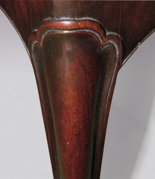 HEPPLEWHITE PERIOD MAHOGANY SERPENTINE CARD TABLE - ADDITIONAL PHOTO 1